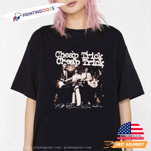 CHEAP TRICK Band Signatures T Shirt 3