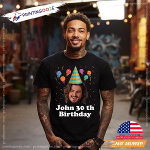 Custom Face Birthday Gift T shirt 2