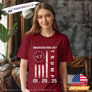 Donald Trump Inauguration Day 2025 USA Flag T shirt 3