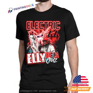 Electric 44 Elly De La Cruz Baseball T shirt 1