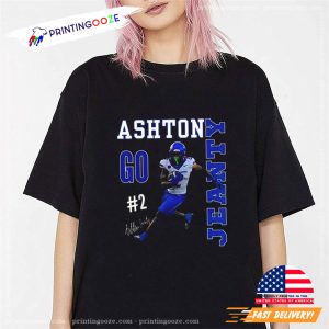 Go Ashton Jeanty Boise State Broncos Football Signature T shirt