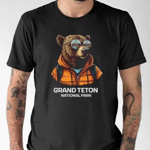 Grand Teton National Park Funny mountain climber Grizzly Shirt 2