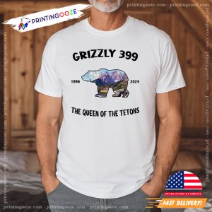 Grizzly Bear 399 Queen Of The Tetons T-shirt 1