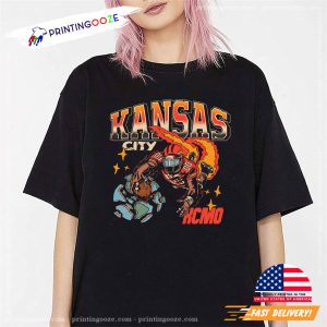 Kansas City Football Vintage Retro Art T shirt 1