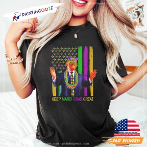 Keep Mardi Gras Great America President Trump 2025 T shirt 1