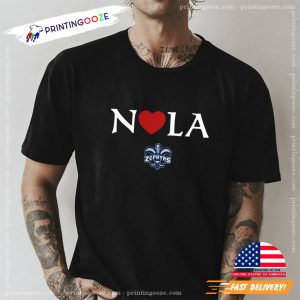 Love New Orleans Zephyrs NOLA Strong 2025 T shirt 2