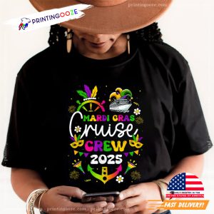 Mardi Gras Cruise Crew 2025 Family Vacation T shirt 1