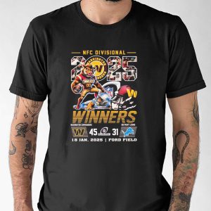 NFC Divisional 2025 Winners Washington Commanders Football T shirt 2