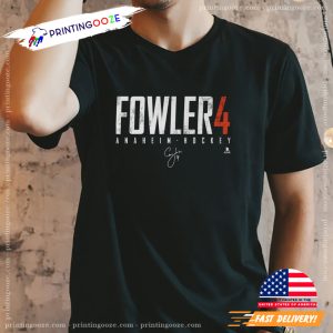 NHL Fowler Anaheim Hockey Retro Style T shirt