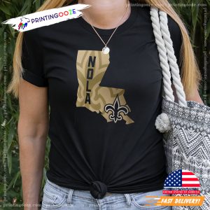 New Orleans Saints Local NOLA Strong Graphic T-shirt 1