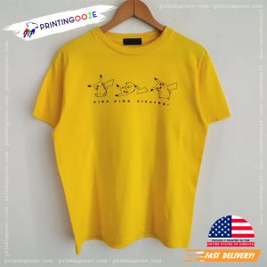 Pokemon Pikachu Anime 2 Sided T shirt