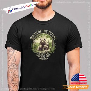 Queen Of The Tetons Grizzly 399 National Park 1996 2024 Shirt 2