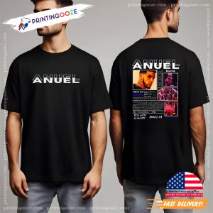 Real Hasta La Muerte Anuel AA Tour 2 Sided T shirt