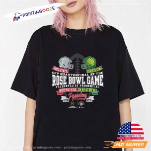 Rose Bowl Game Ohio State VS Oregon 2025 Unisex T shirt 4