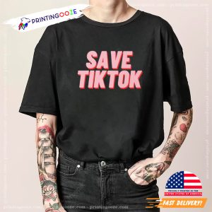 Save TikTok Save Social Media T shirt