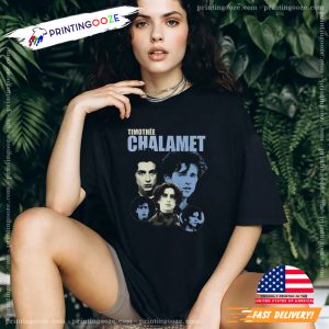 Timothee Chalamet Retro Collage Retro Style T shirt 1