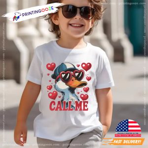 Vintage Call Me Valentine Duck Lover Unisex T-shirt