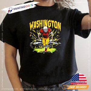 Washington Commanders Skeleton Football Deadthreads T shirt 1