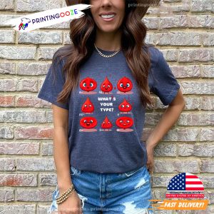 What's Your Blood Type Blood Donor Awareness Shirt 3