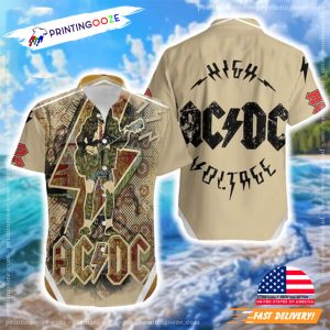 ACDC World Tour ACDC PWR UP Tour 2025 Hawaiian Shirt