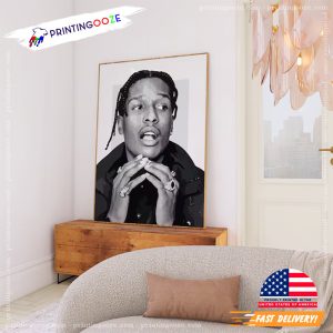 ASAP Rocky Black and White Celebrity Poster 1