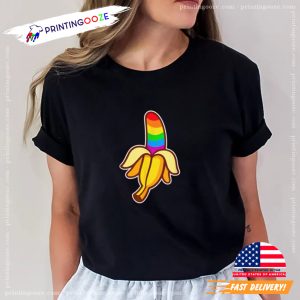 Banana Gay LGBTQ Funny Banana T-Shirt