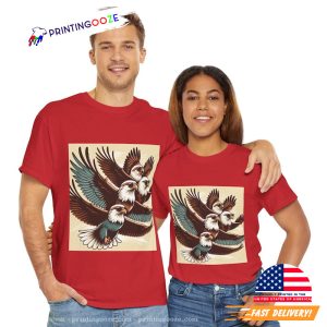 Cool Eagle Faces with Glasses Eagles Flying bird T shirt 3