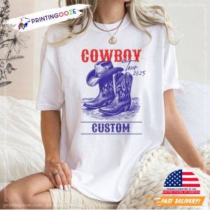 Custom Cowboy Tour Rodeo Tour 2025 T shirt 2