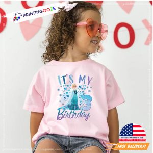 Custom It's My Birthday Elsa Princess Birthday Shirt 1