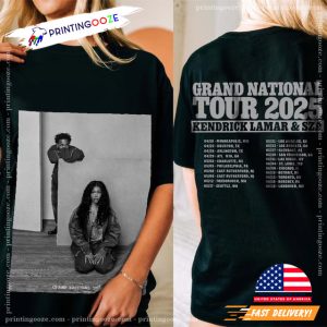 Grand National Tour 2025 Kendrick Lamar And SZA 2 Sided Shirt 2