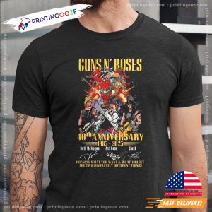 Guns N' Roses 40th Anniversary Signatures Shirt 3