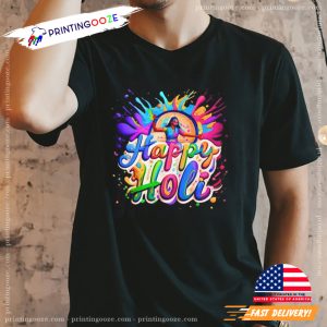 Happy Holi Festival Color India Girl Shirt 1