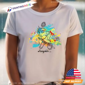 Holi Rang De Flautist hindu color festival Shirt 3