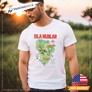 Isla Nublar Map Jurassic Park Shirt 1