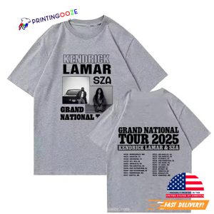 Kendrick Lamar SZA Grand National Tour Dates 2 Sided Shirt 1