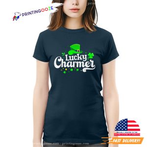 Lucky Charmer Funny St. Patrick's Day Green T-Shirt 1