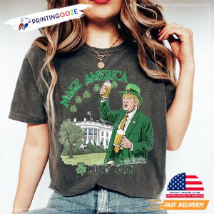 Make America Lucky Again Funny St. Patrick's Day Comfort Colors Shirt