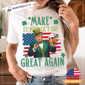 Make St. Patrick's Day Great Trump T shirt2