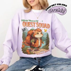 Quest Squad Tee with Broccoli The Cat T shirt 2