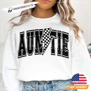 Retro Auntie Lightning T shirt 1