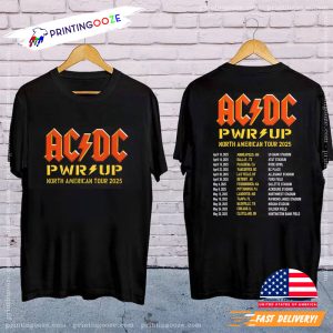 Rock Band ACDC Tour 2025 2 Side Shirt 1