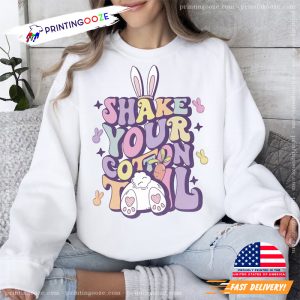 Shake Your Cotton Tail Funny easter bunny T shirt 1