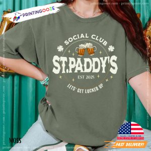 Social Club St.Paddy's St Patrick's Day Comfort Colors Shirt 1