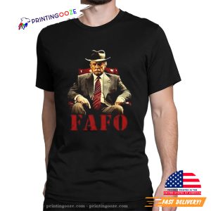 Trump FAFO F Around Find Out US Flag Vintage T-Shirt 1