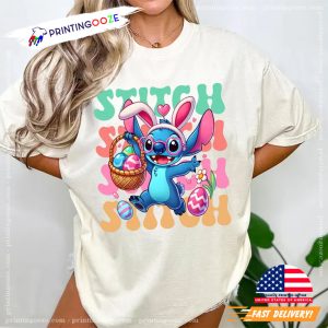 Cute Stitch Egg Hunt easter holidays Shirt 2