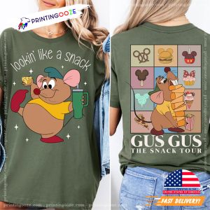 Disney Looking Like A Snack Gus Gus 2 Sided T shirt 1