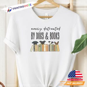 Easily Distracted by Dogs and Books bookish merch 1