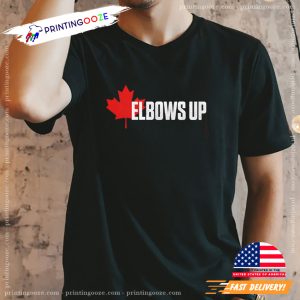 Elbows Up Maple Leaf Signature Of Canada Shirt 1