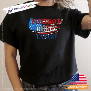 Foxtrot delta tango USA flag shirt 1