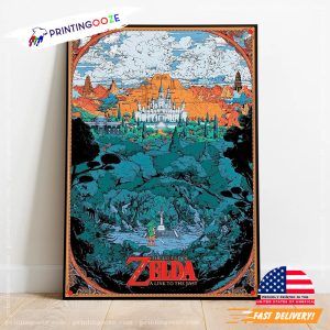 Legend of Zelda A Link To The Past Retro Poster 3